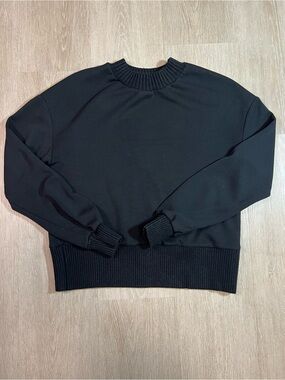 Toboggan White Label Crewneck Pullover Sweater Minimalist Chic